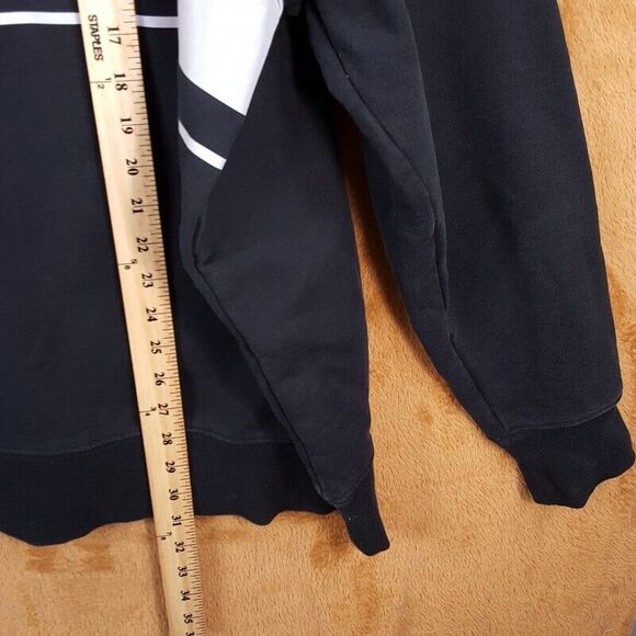 WE11DONE Sweatshirt Adult Black Pullover Crew Reflective Logo Oversized One Size - Picture 8 of 8